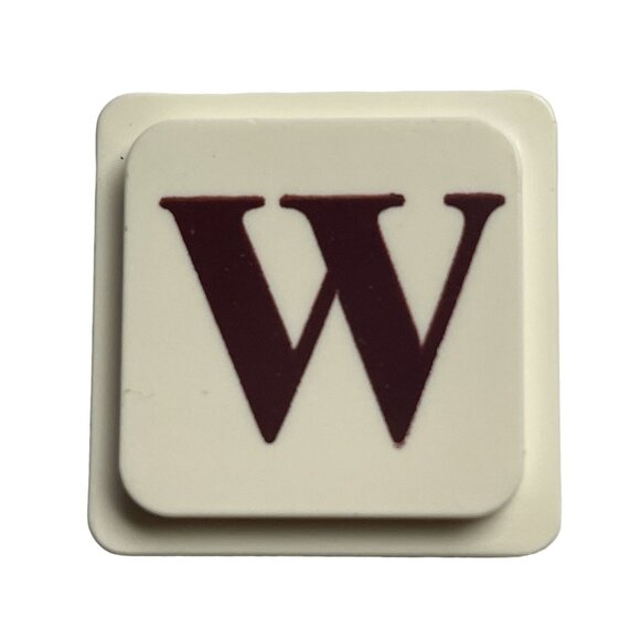 UpWords 3D Letter W Tile Replacement Stacking Word Game Piece 1988 Edition u Vin - Picture 1 of 2